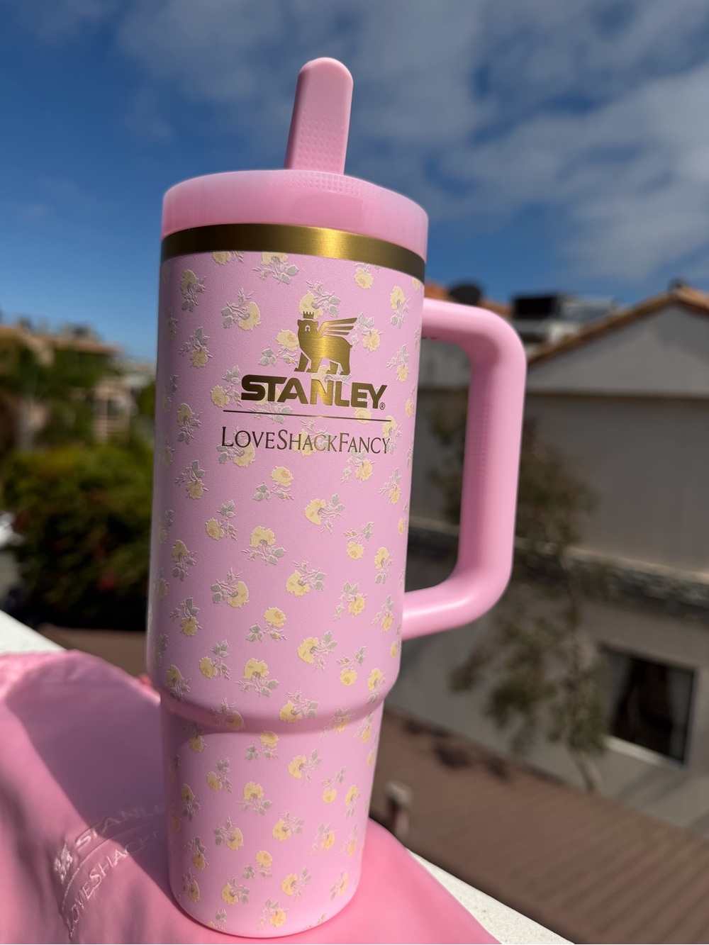NEW JUNE 2026 LoveShackFancy x Stanley 30oz. Polaroid Rose Flip Straw Quencher